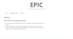 Desktop Screenshot of epiccleantech.com