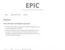 Tablet Screenshot of epiccleantech.com